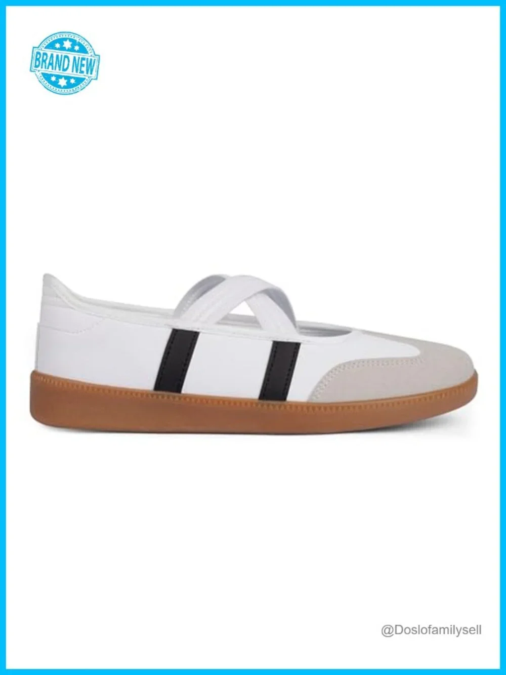 Sneakers for Women Slip On Mary Jane Faux Leather Tennis Shoes Casual Retro